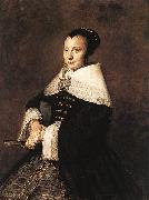Frans Hals, Portrait of a Seated Woman Holding a Fan